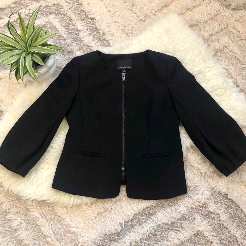 Banana Republic Jacket With Balloon Sleeves